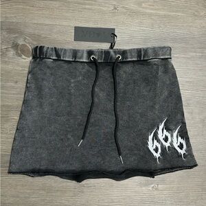 NWT Dolls Kill / Widow Favorite Number Mini Skirt